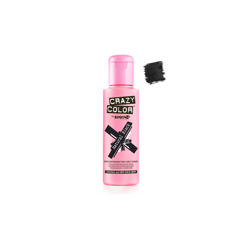 CRAZY COLOR Nº032 NATURAL BLACK 100ml